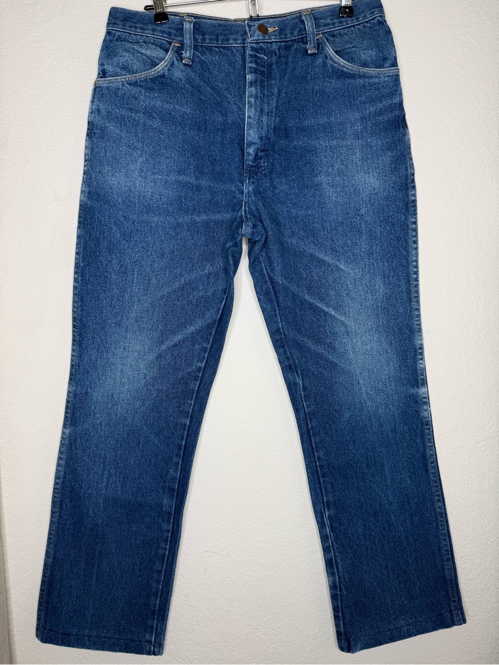 VTG Rustler 87621PW Jeans Blue Men's (34x28 actual) Made in USA  | Zipper